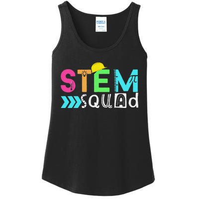 Team STEM Science Technology Engineering Math Teacher Ladies Essential Tank