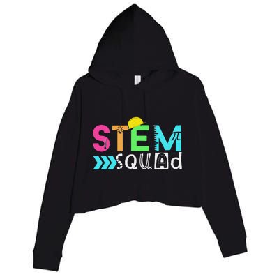 Team STEM Science Technology Engineering Math Teacher Crop Fleece Hoodie