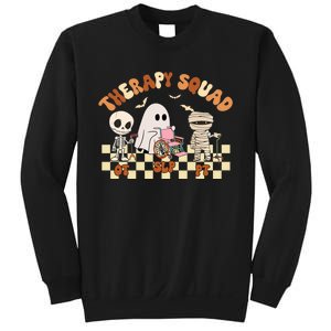 Therapy Squad SLP OT PT Groovy Halloween Speech Physical Sweatshirt