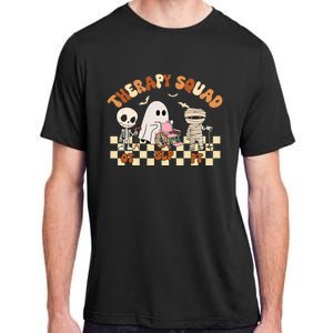 Therapy Squad SLP OT PT Groovy Halloween Speech Physical Adult ChromaSoft Performance T-Shirt