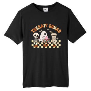 Therapy Squad SLP OT PT Groovy Halloween Speech Physical Tall Fusion ChromaSoft Performance T-Shirt