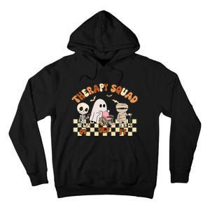 Therapy Squad SLP OT PT Groovy Halloween Speech Physical Tall Hoodie