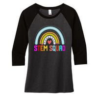 Team STEM Science Technology Engineering Math Teacher Women's Tri-Blend 3/4-Sleeve Raglan Shirt