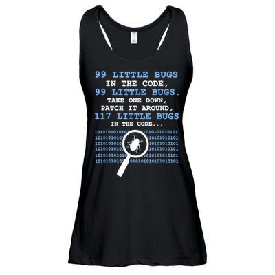 Technology Software Script HTML Network 99 Little Bugs Ladies Essential Flowy Tank