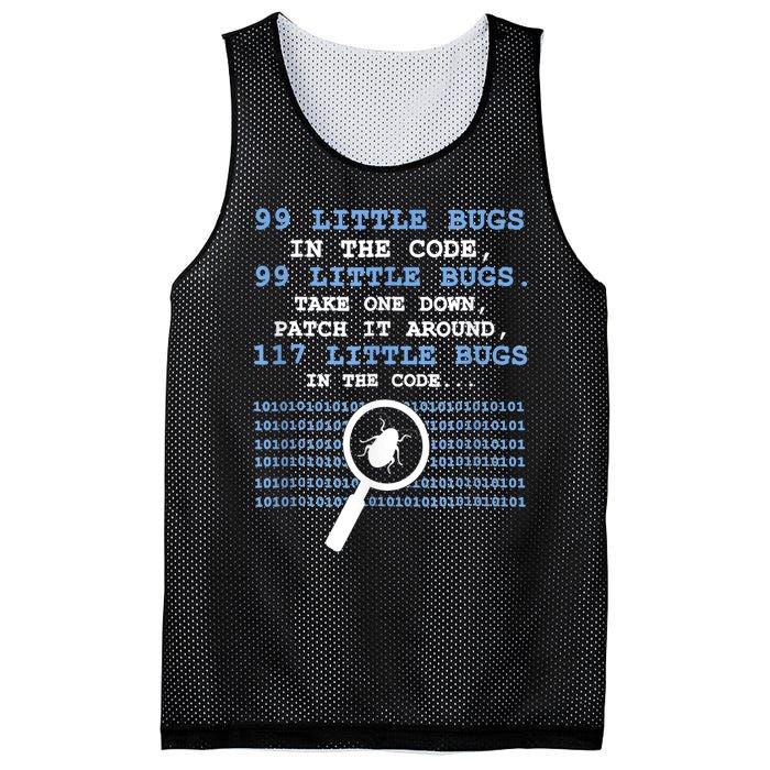 Technology Software Script HTML Network 99 Little Bugs Mesh Reversible Basketball Jersey Tank