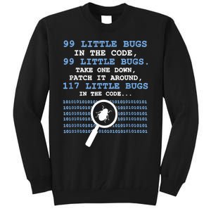 Technology Software Script HTML Network 99 Little Bugs Tall Sweatshirt