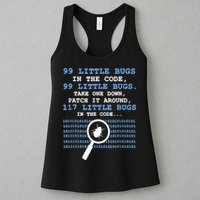 Technology Software Script HTML Network 99 Little Bugs Women's Racerback Tank