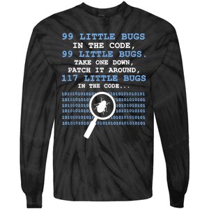 Technology Software Script HTML Network 99 Little Bugs Tie-Dye Long Sleeve Shirt