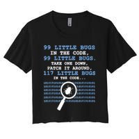 Technology Software Script HTML Network 99 Little Bugs Women's Crop Top Tee