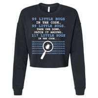 Technology Software Script HTML Network 99 Little Bugs Cropped Pullover Crew
