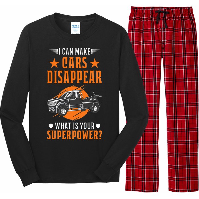 Towing Service Super Power Tow Truck Long Sleeve Pajama Set