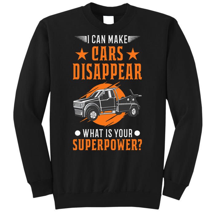 Towing Service Super Power Tow Truck Tall Sweatshirt