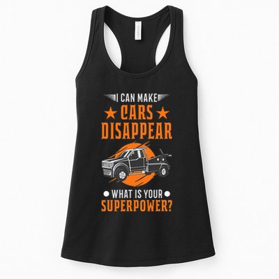Towing Service Super Power Tow Truck Womens Tank Top