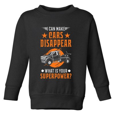 Towing Service Super Power Tow Truck Toddler Sweatshirt