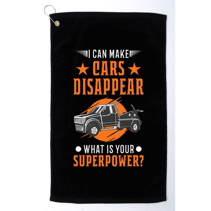 Towing Service Super Power Tow Truck Golf Towel