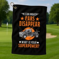 Towing Service Super Power Tow Truck Golf Towel