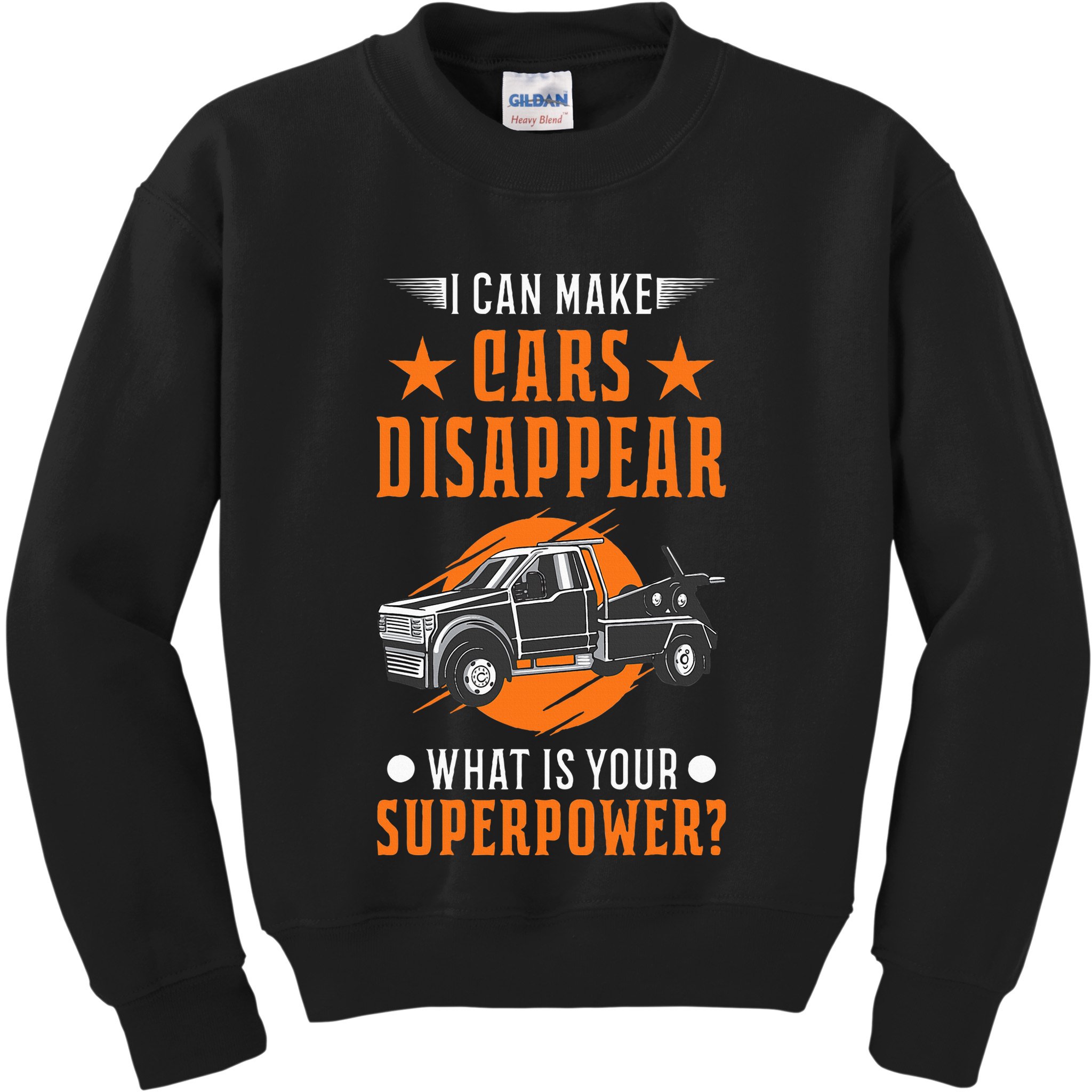 Towing Service Super Power Tow Truck Kids Sweatshirt