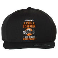 Towing Service Super Power Tow Truck Wool Snapback Cap