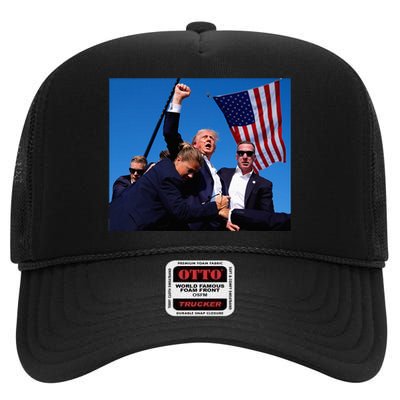 Trump Still Standing High Crown Mesh Back Trucker Hat