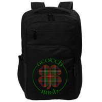 Tartan Shamrock Scots Scotch Irish Pride Ireland Graphic Gift Impact Tech Backpack