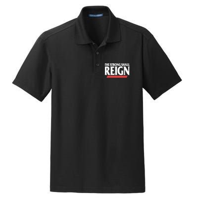 The Strong Shall Reign Dry Zone Grid Polo