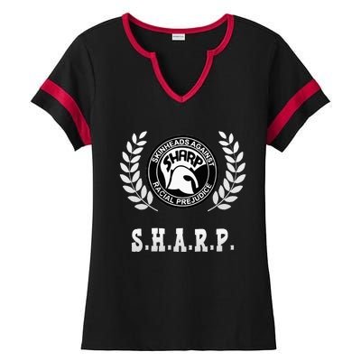 Traditional Skinhead S.H.A.R.P Oi Ska Skinheadsharp Ladies Halftime Notch Neck Tee