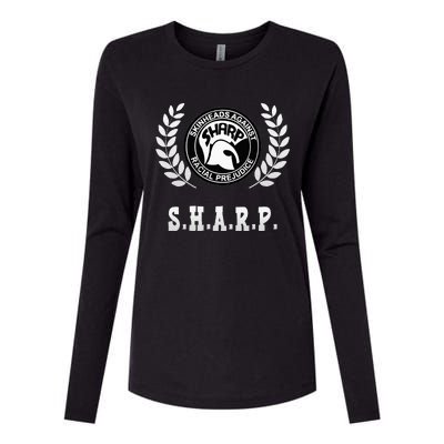 Traditional Skinhead S.H.A.R.P Oi Ska Skinheadsharp Womens Cotton Relaxed Long Sleeve T-Shirt