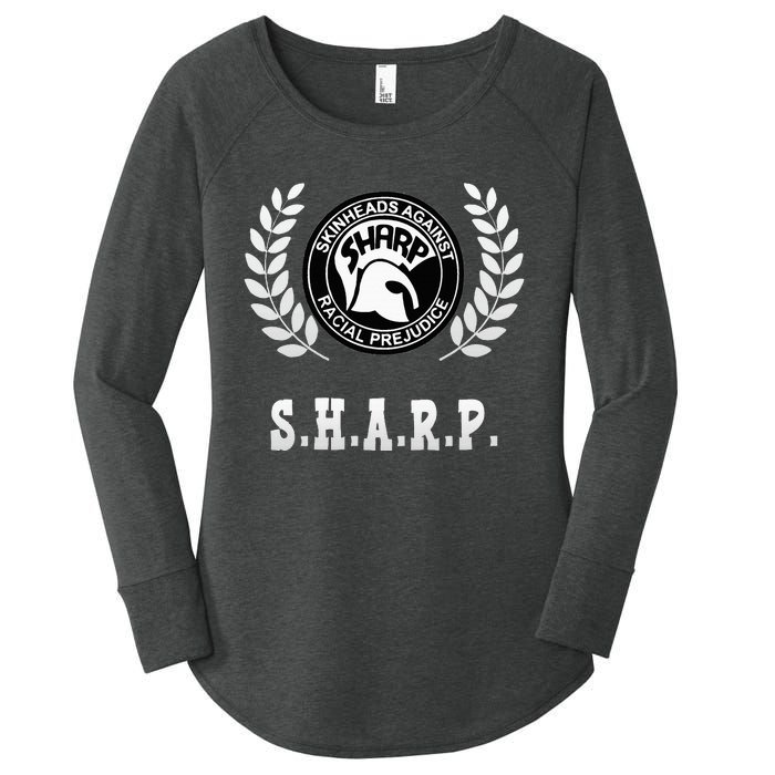 Traditional Skinhead S.H.A.R.P Oi Ska Skinheadsharp Women's Perfect Tri Tunic Long Sleeve Shirt