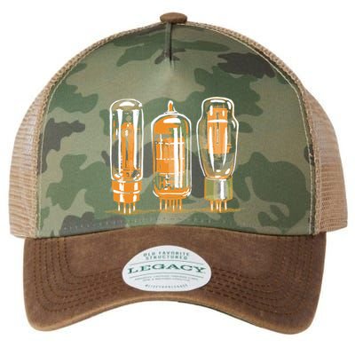 Throwback Style Stereo Amplifier Vacuum Tubes Legacy Tie Dye Trucker Hat