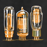 Throwback Style Stereo Amplifier Vacuum Tubes 7 Panel Mesh Trucker Snapback Hat