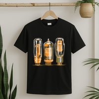 Throwback Style Stereo Amplifier Vacuum Tubes T-Shirt