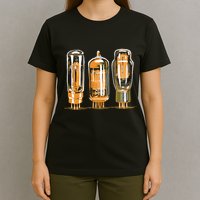 Throwback Style Stereo Amplifier Vacuum Tubes T-Shirt