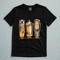 Throwback Style Stereo Amplifier Vacuum Tubes T-Shirt