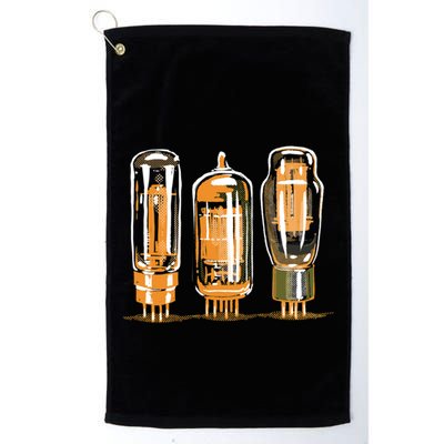 Throwback Style Stereo Amplifier Vacuum Tubes Golf Towel