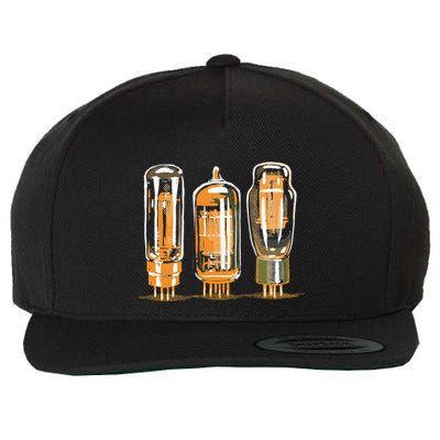 Throwback Style Stereo Amplifier Vacuum Tubes Wool Snapback Cap
