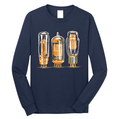 Throwback Style Stereo Amplifier Vacuum Tubes Long Sleeve Shirt