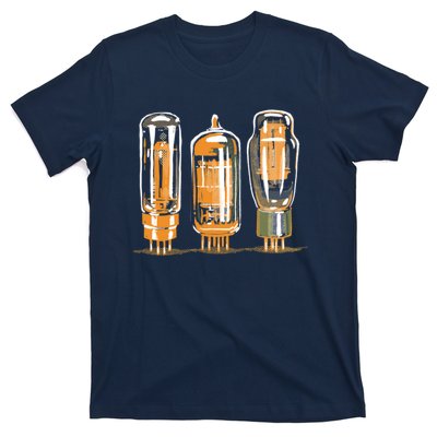 Throwback Style Stereo Amplifier Vacuum Tubes T-Shirt