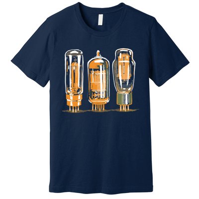 Throwback Style Stereo Amplifier Vacuum Tubes Premium T-Shirt