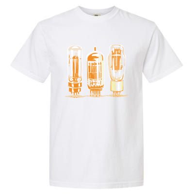 Throwback Style Stereo Amplifier Vacuum Tubes Garment-Dyed Heavyweight T-Shirt