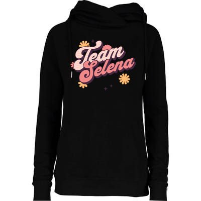 Team Selena Support Selena Womens Funnel Neck Pullover Hood