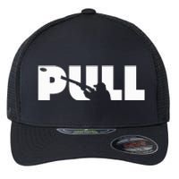 Trap Skeet Shooting Clay Pigeon Hunter Shotgun Flexfit Unipanel Trucker Cap