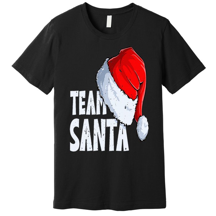 Team Santa Squad Santa hat Merry Christmas Xmas Premium T-Shirt