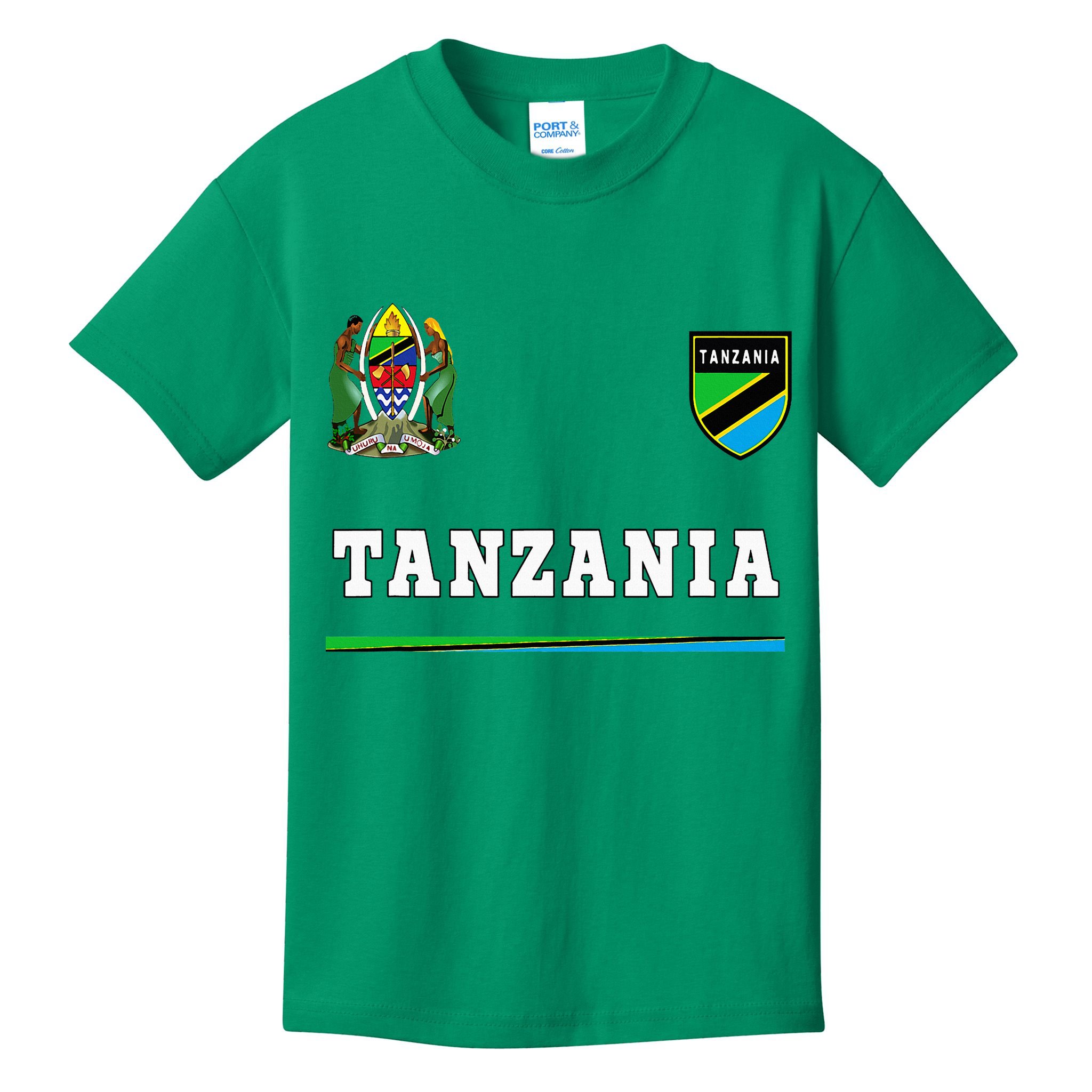 Tanzania Sport Soccer Jersey Flag Football Kids T-Shirt