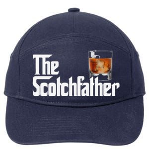 The Scotchfather Scotch Father Dad Fathers Day Drinking 7-Panel Snapback Hat