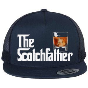 The Scotchfather Scotch Father Dad Fathers Day Drinking Flat Bill Trucker Hat