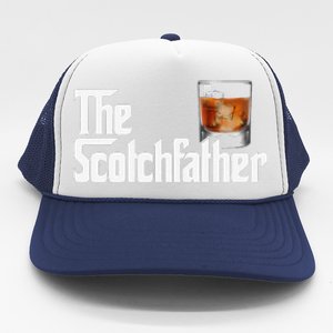 The Scotchfather Scotch Father Dad Fathers Day Drinking Trucker Hat