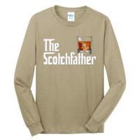 The Scotchfather Scotch Father Dad Fathers Day Drinking Tall Long Sleeve T-Shirt