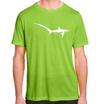 Thresher Shark Silhouette Simple Shark Design Adult ChromaSoft Performance T-Shirt