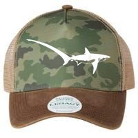 Thresher Shark Silhouette Simple Shark Design Legacy Tie Dye Trucker Hat