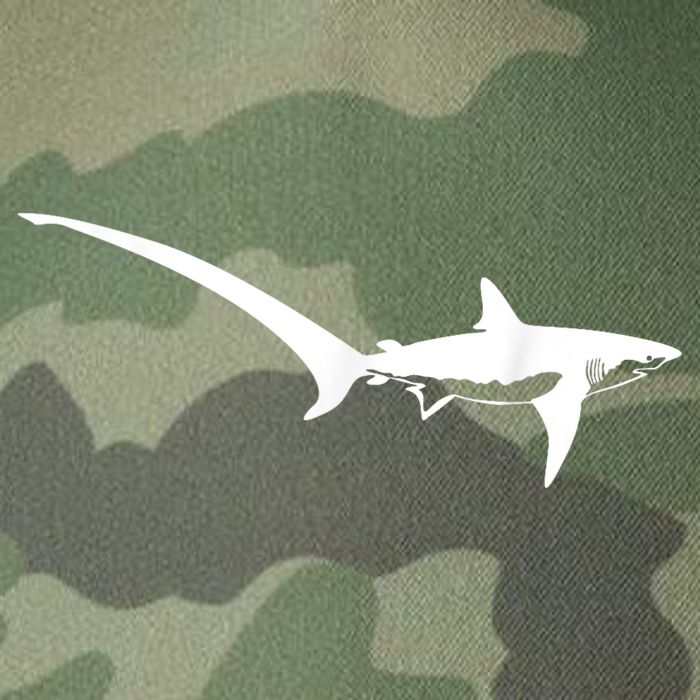 Thresher Shark Silhouette Simple Shark Design Legacy Tie Dye Trucker Hat